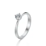 Pierścionek z białego złota z diamentem AJPZ_066